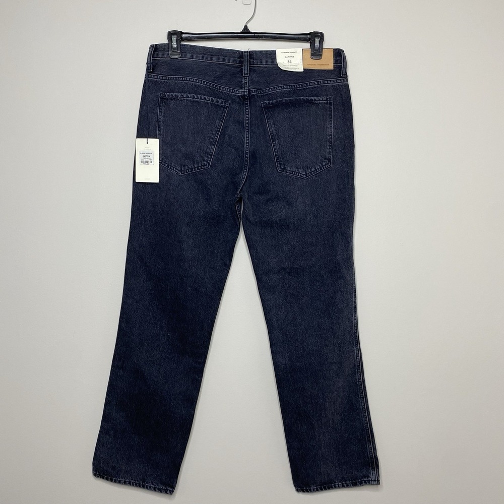 Citizens of Humanity Daphne High Rise Straight Stovepipe Leg Jeans Sz 31 Black - Picture 2 of 15